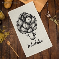 Полотенце кухонное Доляна Artichoke 35х60 см, 100% хлопок, 160г/м2