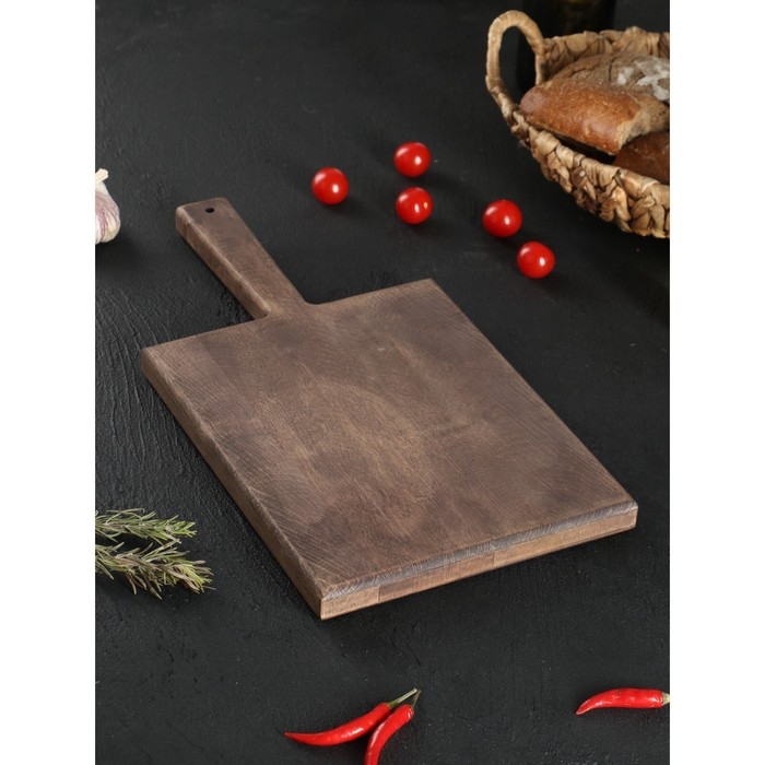 Доска разделочная для подачи Wild Kitchen, 42×22×2.5 см, граб темный Доска разделочная для подачи Wild Kitchen, 42×22×2.5 см, граб темный
