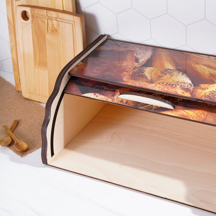 Хлебница деревянная Доляна «Ржаное поле», 38,3×28×17,3 см Хлебница деревянная Доляна «Ржаное поле», 38,3×28×17,3 см