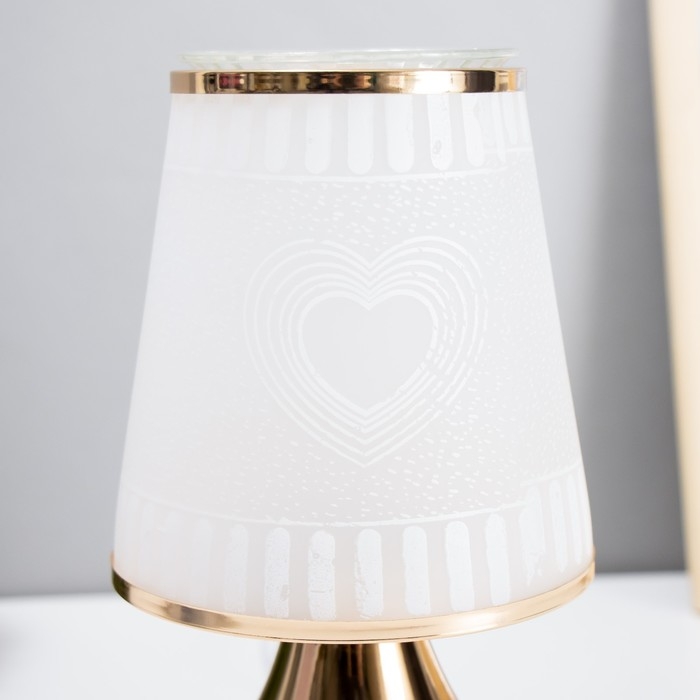 Аромасветильник сенсорный Аромасветильник сенсорный "Сердце" G9 40Вт золото 13х13х23 см RISALUX