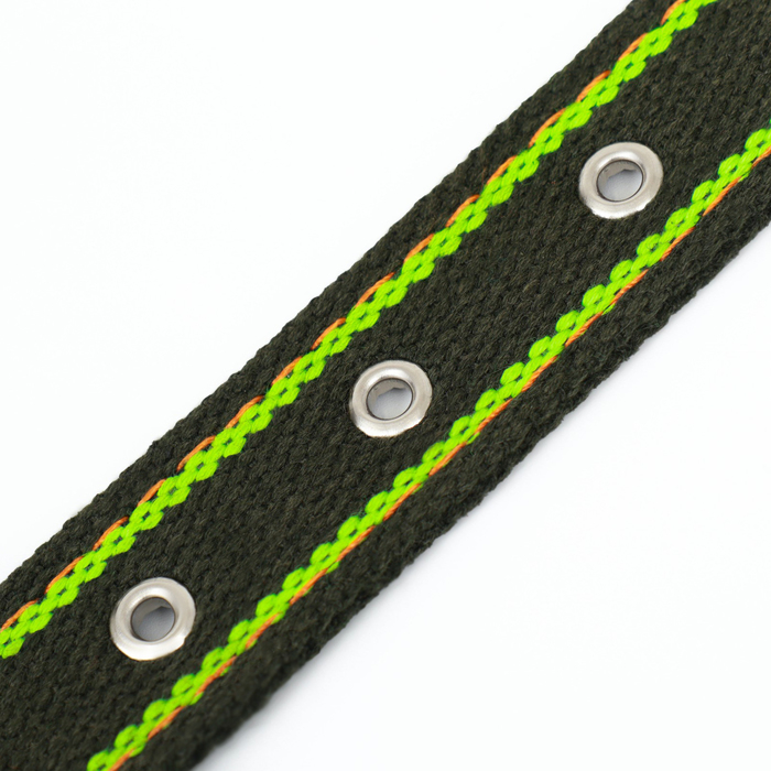 Ошейник брезентовый безразмерный двухслойный, хаки/зелёный, 67 х 3 см, ОШ до 55 см Ошейник брезентовый безразмерный двухслойный, хаки/зелёный, 67 х 3 см, ОШ до 55 см