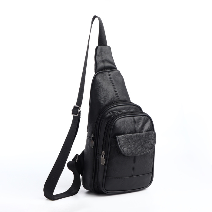 Сумка-слинг мужская, цвет чёрный Сумка-слинг мужская, цвет чёрный