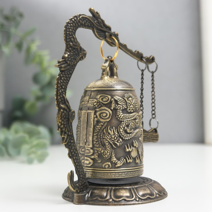 Колокол-гонг металл настольный  Колокол-гонг металл настольный "Дракон" 12х9х7 см