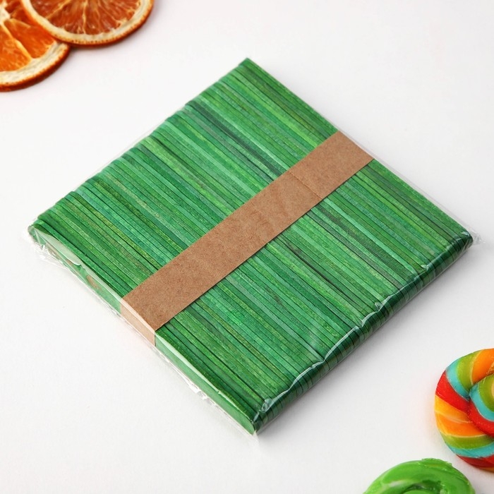 Палочки для мороженого деревянные «Фрукты», набор 50 шт, 11.4 х 1 см Палочки для мороженого деревянные «Фрукты», набор 50 шт, 11.4 х 1 см