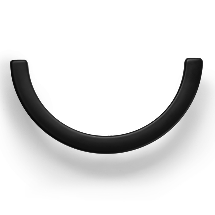 Ручка скоба CAPPIO полукруг, алюминий, м/о 96 мм, цвет чёрный Ручка скоба CAPPIO полукруг, алюминий, м/о 96 мм, цвет чёрный