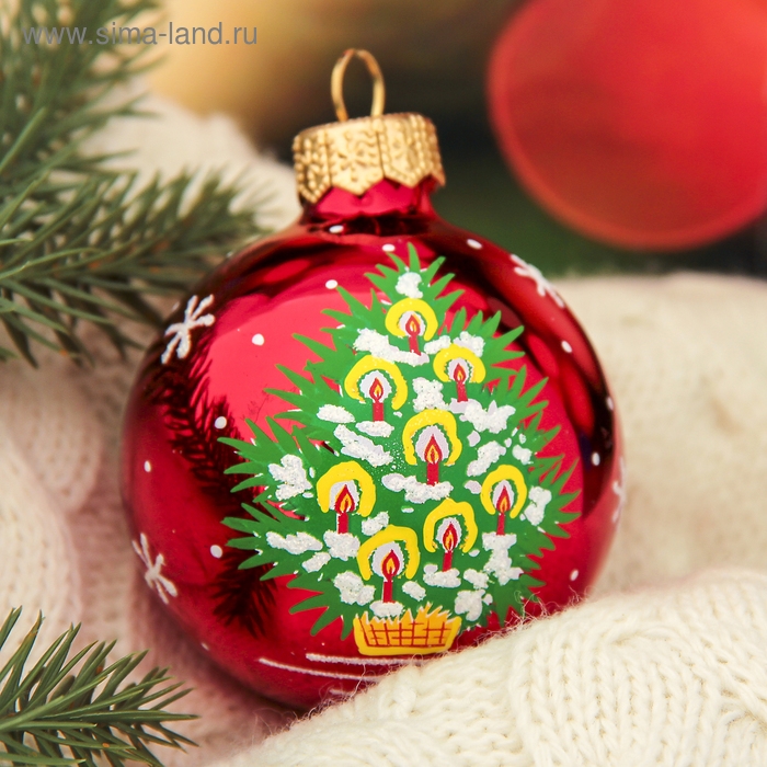 Шар Шар "Еловый" 6 см микс