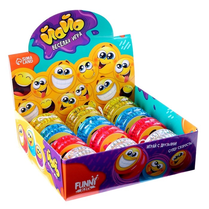 Йо-Йо &laquo;Смайлики&raquo;, цвета МИКС