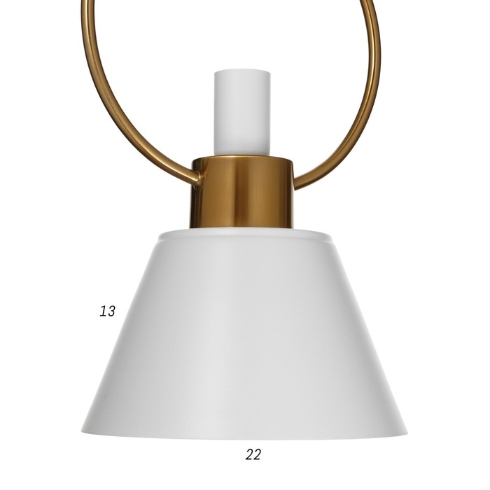 Светильник BayerLux 2280/1WT E27 40Вт белый 22х22х38-138 см