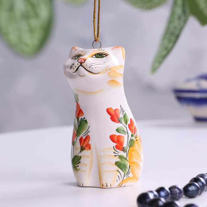 Сувенир Сувенир "Котик", 8 см, майолика