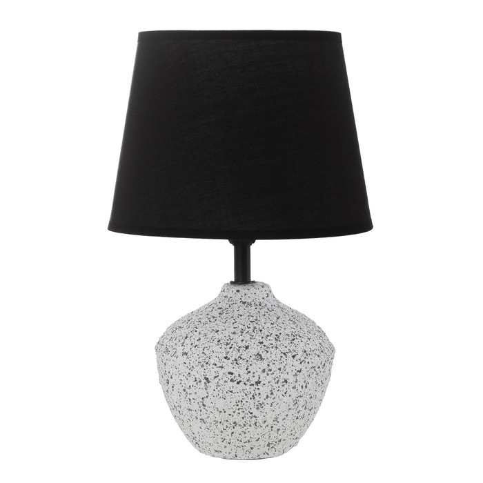 Настольная лампа Настольная лампа "Алетта" Е14 40Вт бело-черный 20х20х36 см RISALUX