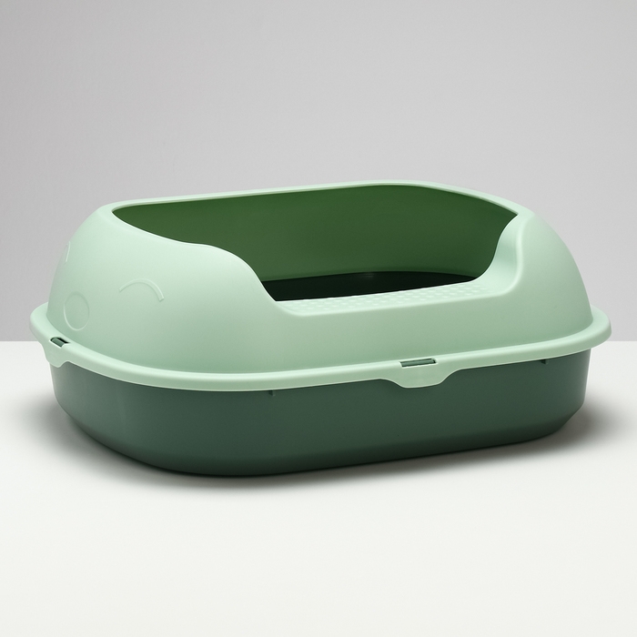 Туалет с бортом 46 х 38 х 18 см, зелёный Туалет с бортом 46 х 38 х 18 см, зелёный