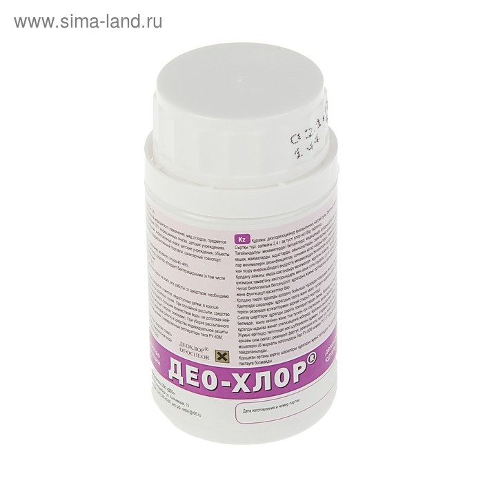Дезинфицирующее средство с моющим эффектом «Део-Хлор», 25 таблеток по 3.4 г