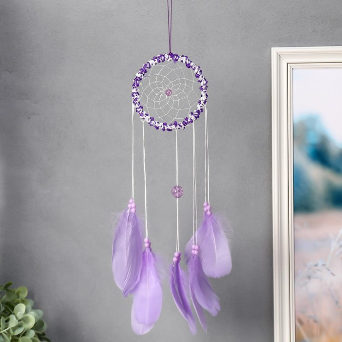 Ловец снов Ловец снов "Паутинка с камешком" МИКС 41х11 см