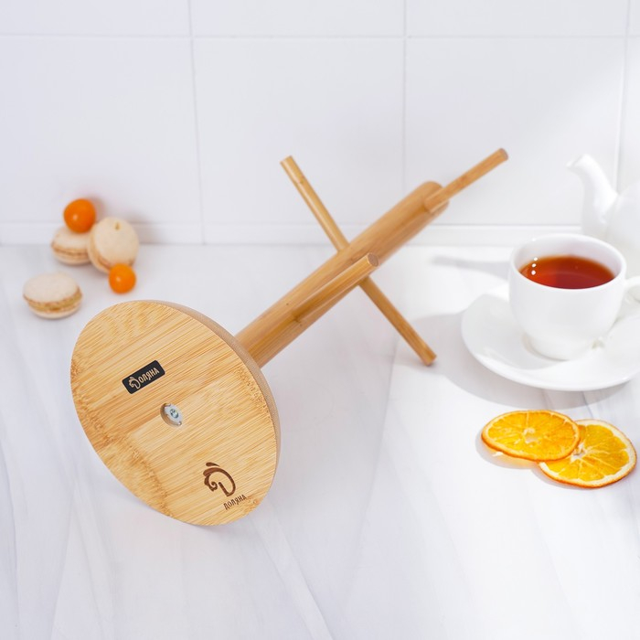 Подставка для кружек BellaTenero Bamboo, 14,5×32 см, бамбук Подставка для кружек BellaTenero Bamboo, 14,5×32 см, бамбук