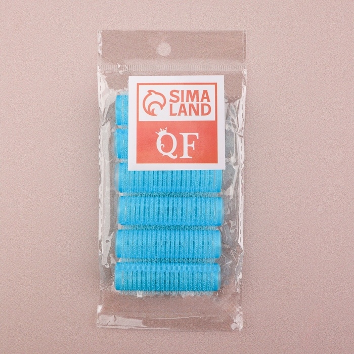 Бигуди &laquo;Липучка&raquo;, d = 1,5 см, 6,2 см, 6 шт, цвет МИКС