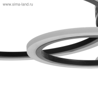 Люстра с ПДУ 671133/8 LED 224Вт диммер 3 режима 3000-6000К черный 107х82х9 см BayerLux