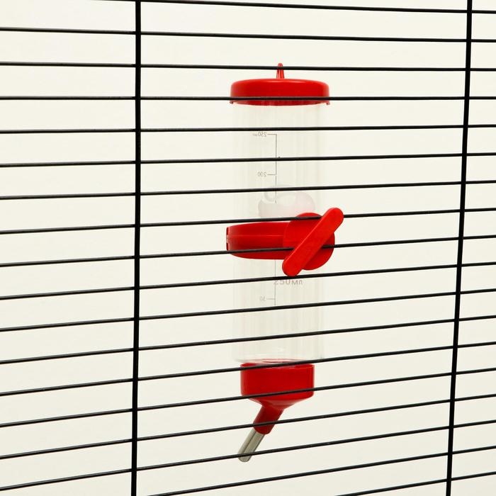 Поилка для грызунов Поилка для грызунов "Пижон", 250 мл, красная