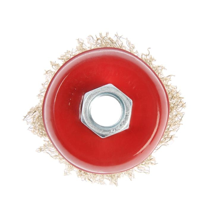 Щетка металлическая для УШМ ЛОМ,  Щетка металлическая для УШМ ЛОМ, "чашка", М14, 65 мм