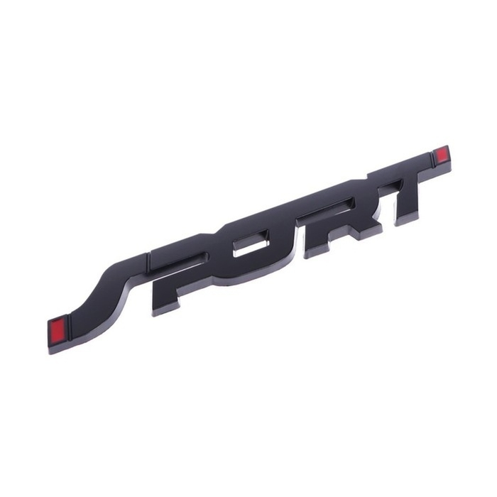 Наклейка на авто SPORT, металлическая, 14×2 см, черный Наклейка на авто SPORT, металлическая, 14×2 см, черный