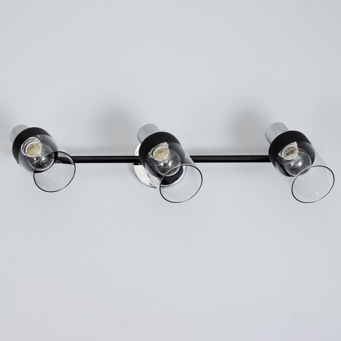 Светильник Светильник "Масуми " 3х40 Вт Е14 черный/хром 58х10х20см