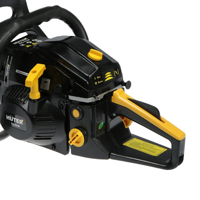 Бензопила Huter BS-52M, 2Т, 2.8 кВт, 3.8 л.с., 18 Бензопила Huter BS-52M, 2Т, 2.8 кВт, 3.8 л.с., 18", шаг 0.325", паз 1.5 мм, 72 зв.