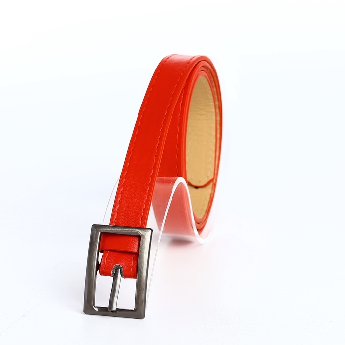 Ремень жен 01-01-03-01 Июнь15, 1,1*0,3*110 см, пряжка т-металл, 1 прокол, красный Ремень жен 01-01-03-01 Июнь15, 1,1*0,3*110 см, пряжка т-металл, 1 прокол, красный