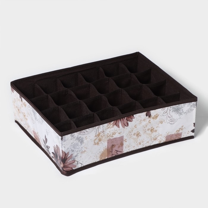 Органайзер для хранения белья Доляна «Астра», 16 ячеек, 36×28×12 см, цвет МИКС Органайзер для хранения белья Доляна «Астра», 16 ячеек, 36×28×12 см, цвет МИКС