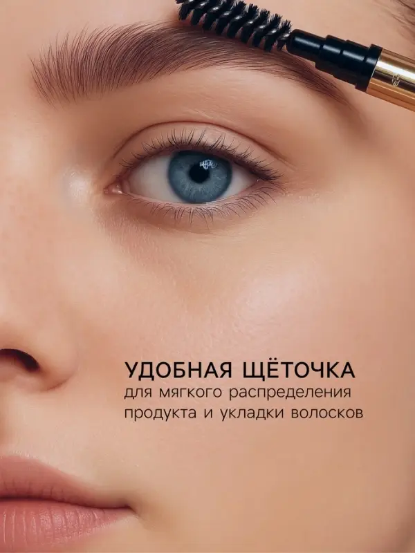 Водостойкий автоматический карандаш для бровей с щеточкой, кофе с молоком, 3 г