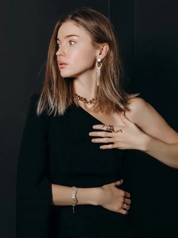 Кольцо &laquo;Змея&raquo;, ребристая, цвет золото, безразмерное