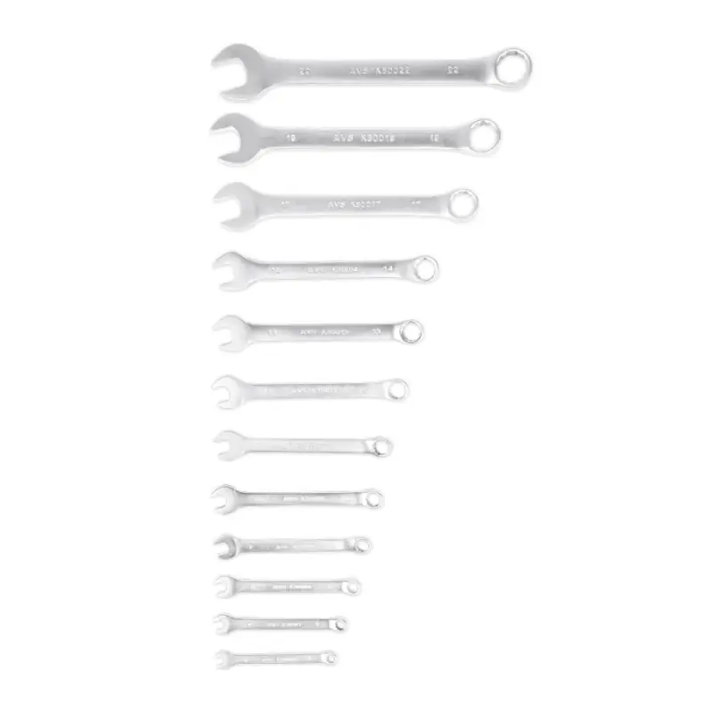 Набор ключей гаечных комбинированных на держателе (6-22 мм) (12 предметов) AVS K3N12P