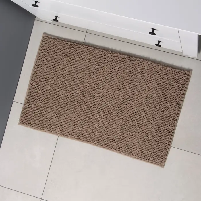 Коврик для дома LaDо́m, букли, плотность 1100 г, 50&times;80 см, коричневый