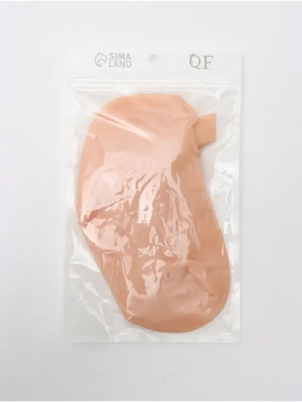 Носочки для педикюра, силиконовые, универсальный размер, 20.7&times;10 см