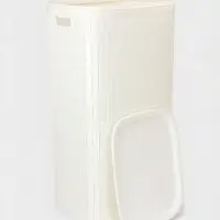 Плетёная корзина для белья с крышкой "Лён" 100л 43×32×80см, цвет белый Плетёная корзина для белья с крышкой "Лён" 100л 43×32×80см, цвет белый