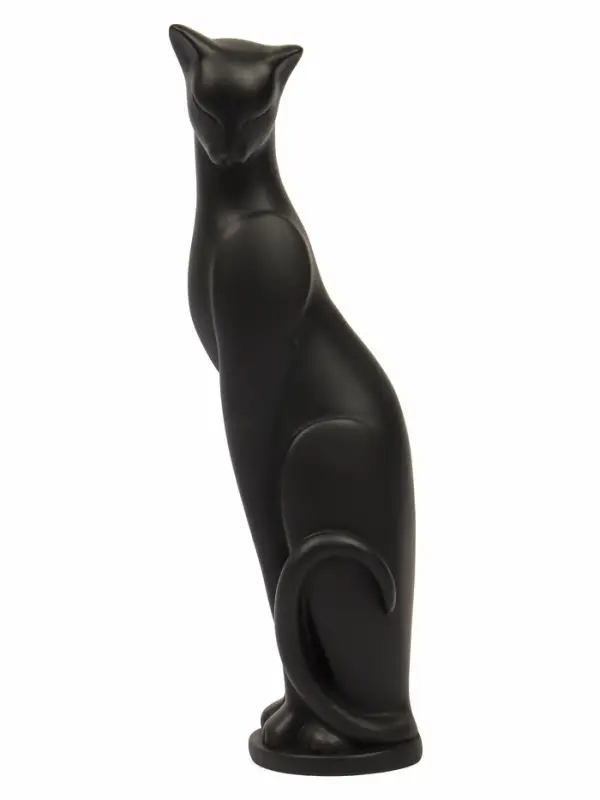 Фигурка гипс &laquo;Кошка Грация&raquo;, чёрная, 6&times;7&times;23 см