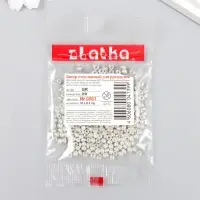 Бисер "Zlatka" 08/0, 3 мм, 10 г 0561 серебряный