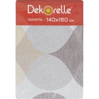 Скатерть ПВХ на тканевой основе Dekorelle Ad&egrave;le 126, разм. 160х140 см