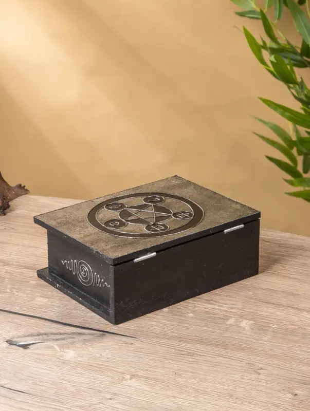 Шкатулка Шкатулка "Цветок жизни" 19х15х7 см, МДФ