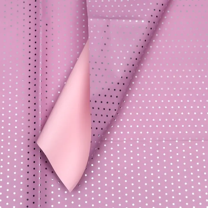 Плёнка матовая «Серебристый горох» фиолетовый, орхидея, 0.58×0.58 м Плёнка матовая «Серебристый горох» фиолетовый, орхидея, 0.58×0.58 м