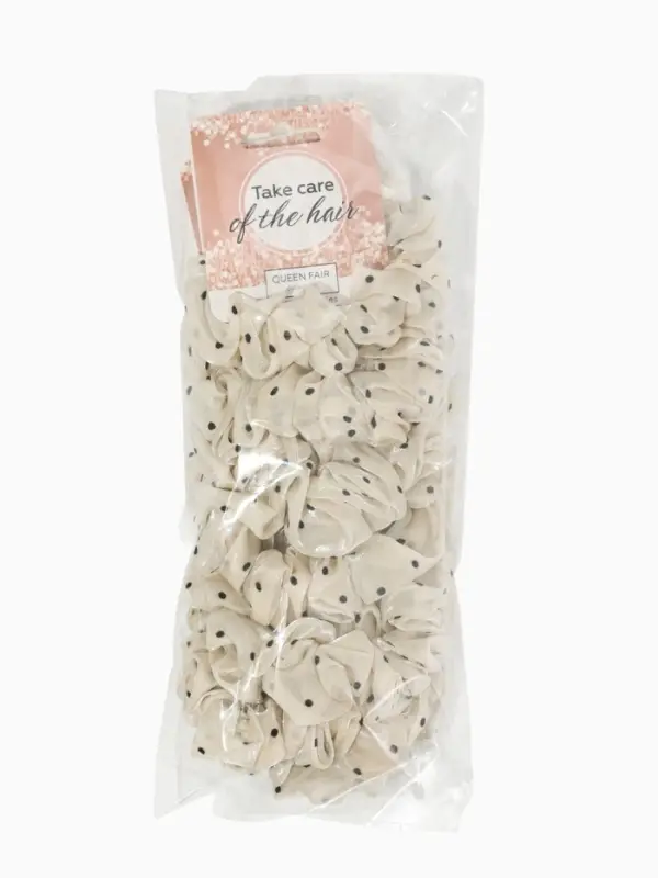 Резинка для волос Резинка для волос "Летиция" (набор 2 шт) 7 см, молочный