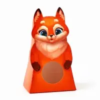 Коробка складная с окном «Лисичка», 9 х 14 х 6 см