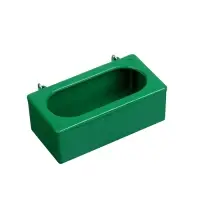 Навесная кормушка - поилка, 4&times;6&times;12 см, лотковая, пластик, Greengo