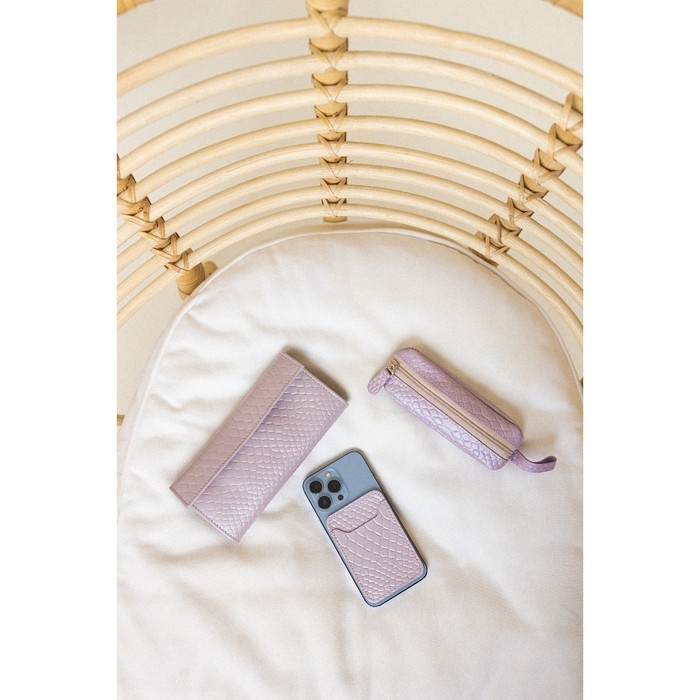 Ключница на молнии TEXTURA, длина 14,5 см, кольцо, цвет светло-сиреневый Ключница на молнии TEXTURA, длина 14,5 см, кольцо, цвет светло-сиреневый