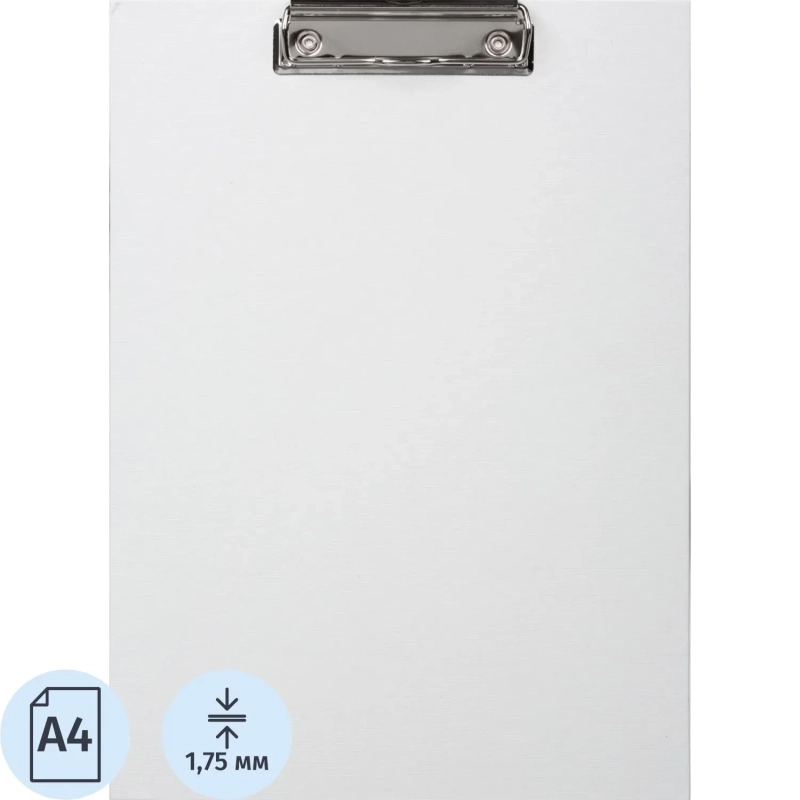 Папка-планшет д/бумаг КОМУС A4 белый жасмин