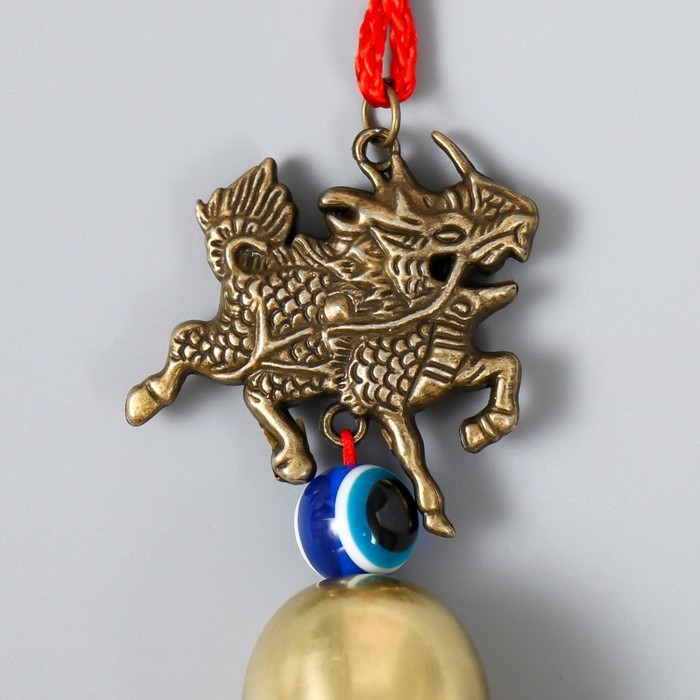 Колокольчик металл  Колокольчик металл "Цилинь (Кирин)" 1 колокол 18х4,5х3 см