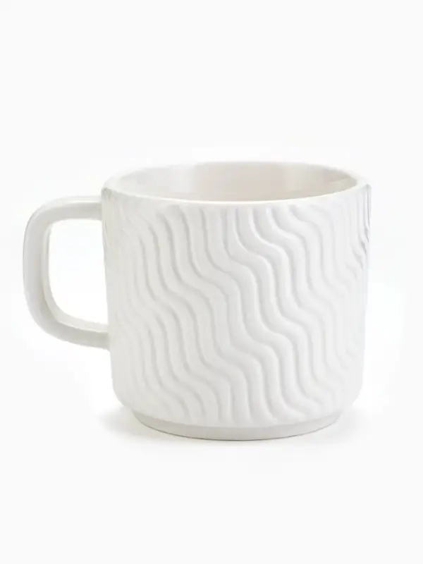 Кружка чайная керамическая &laquo;Волны&raquo;, 260 мл, ручная работа