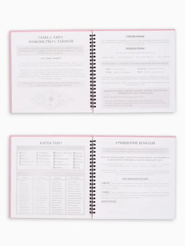Дневник таролога, твёрдая обложка, 20&times;20 см, 85 л. &laquo;Розовый&raquo;