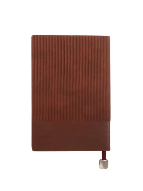 Ежедневник недатированный формат А5, 80л, линия, с ручкой, подар коробка, Коричневый