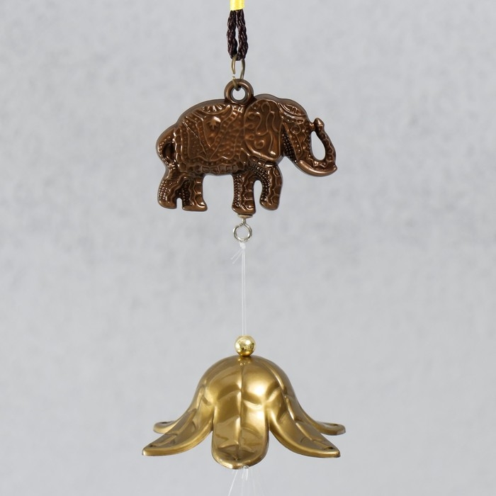 Музыка ветра металл Музыка ветра металл "Слоны" 4 трубочки 1 фигурка 57 см