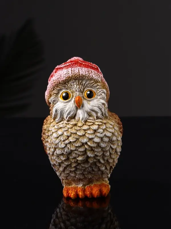 Фигура "Сова в шапочке" 11х6х7 см