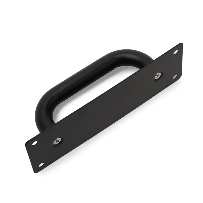 Ручка дверная, чёрная, 200&times;65 мм